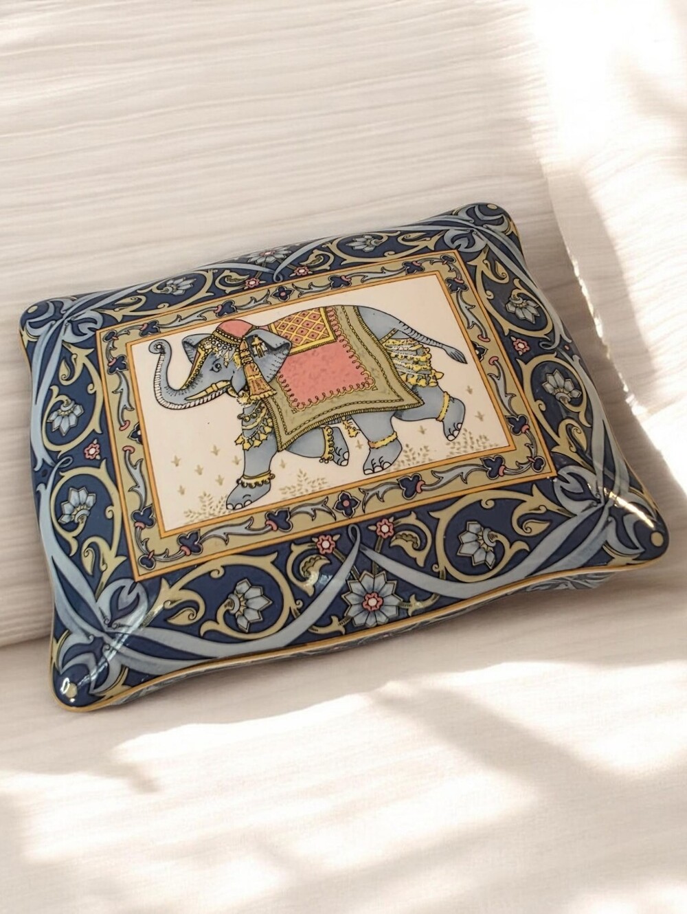 Wedgwood Blue Elephant Bone China Playing Card Set